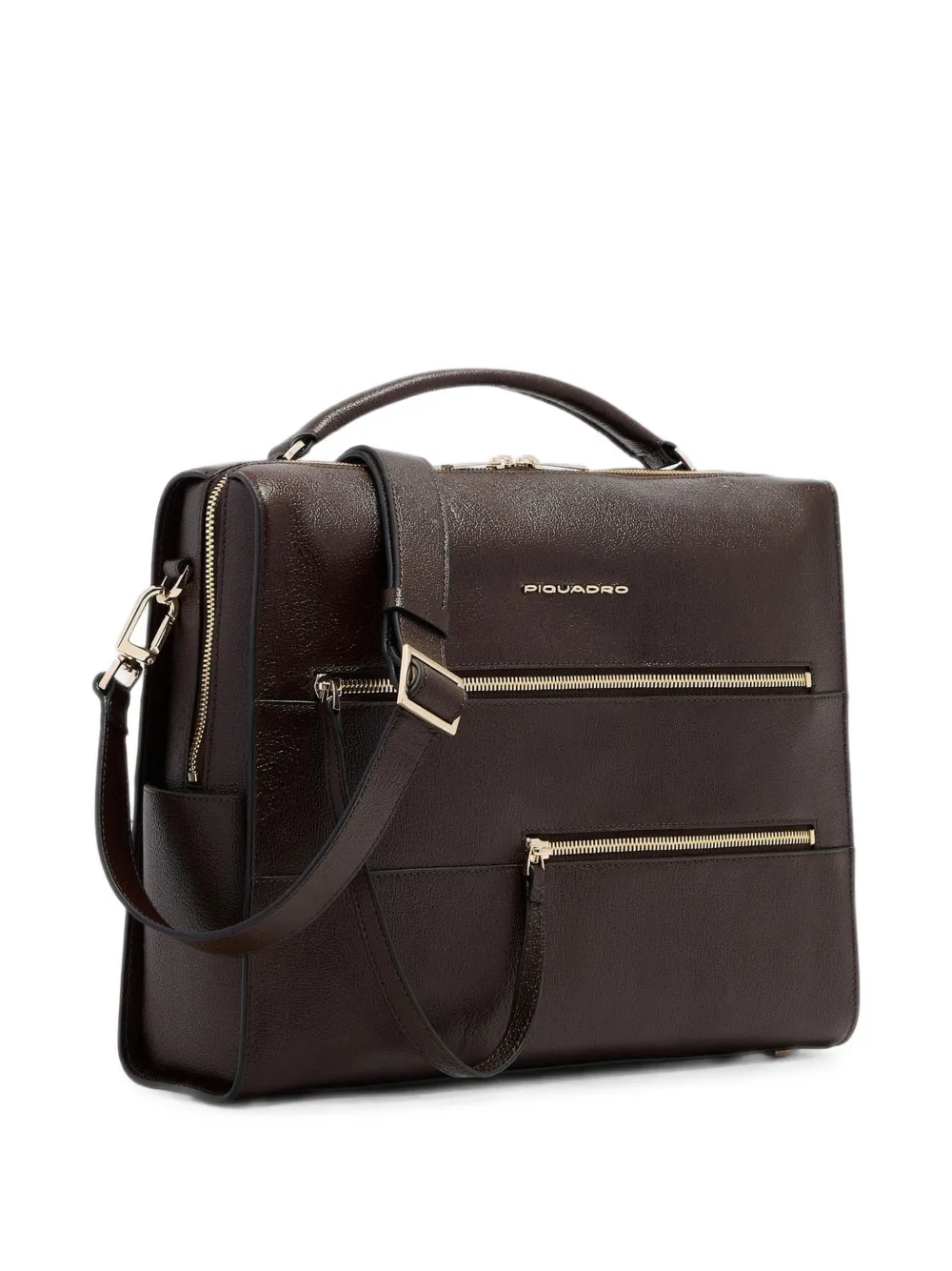 PIQUADRO 14'' Patricia laptoptas met logo Bruin