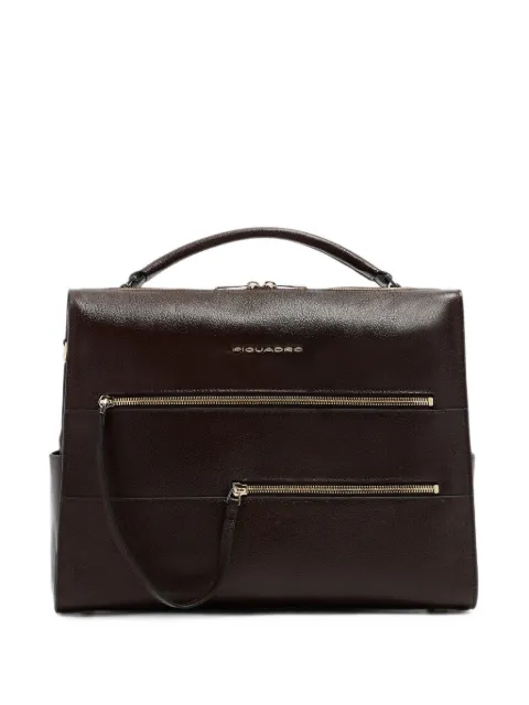 PIQUADRO 14'' Patricia logo-lettering laptop bag