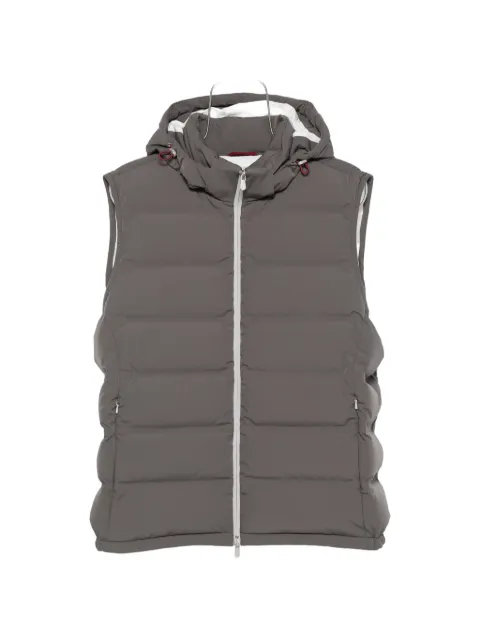 Brunello Cucinelli quilted hooded gilet