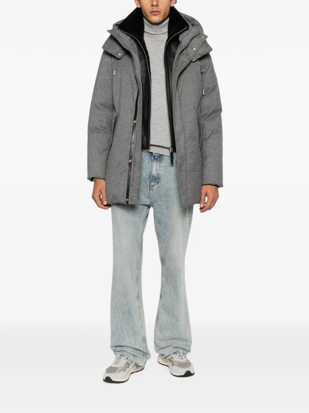 Mackage Sullivan gewatteerd jack met capuchon Grijs