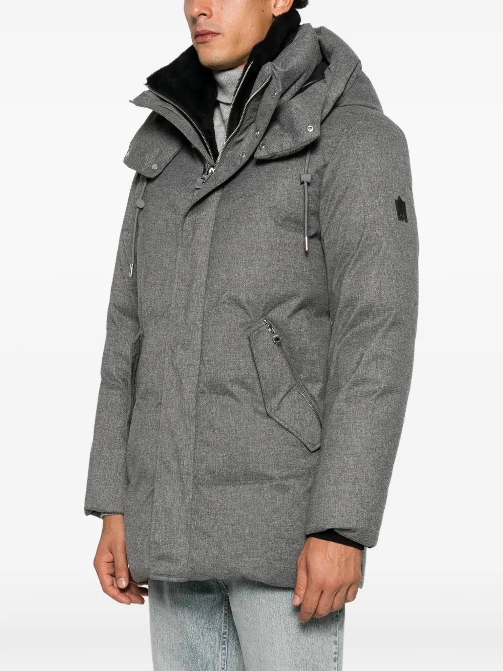 Mackage Sullivan gewatteerd jack met capuchon Grijs