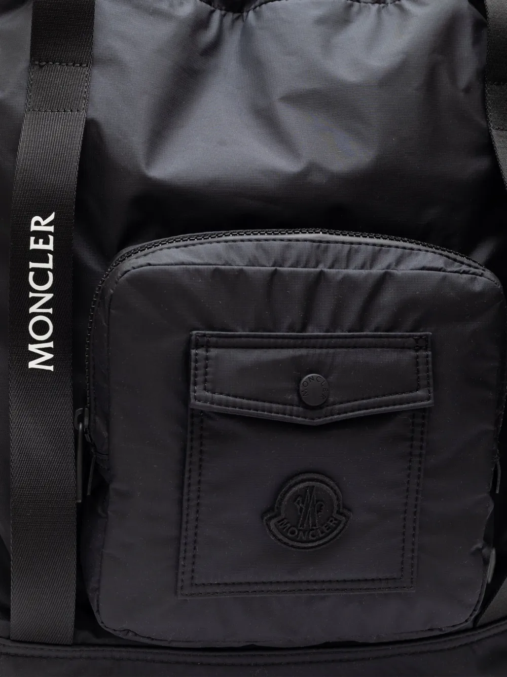 Moncler Makaio rugzak met logoprint Zwart