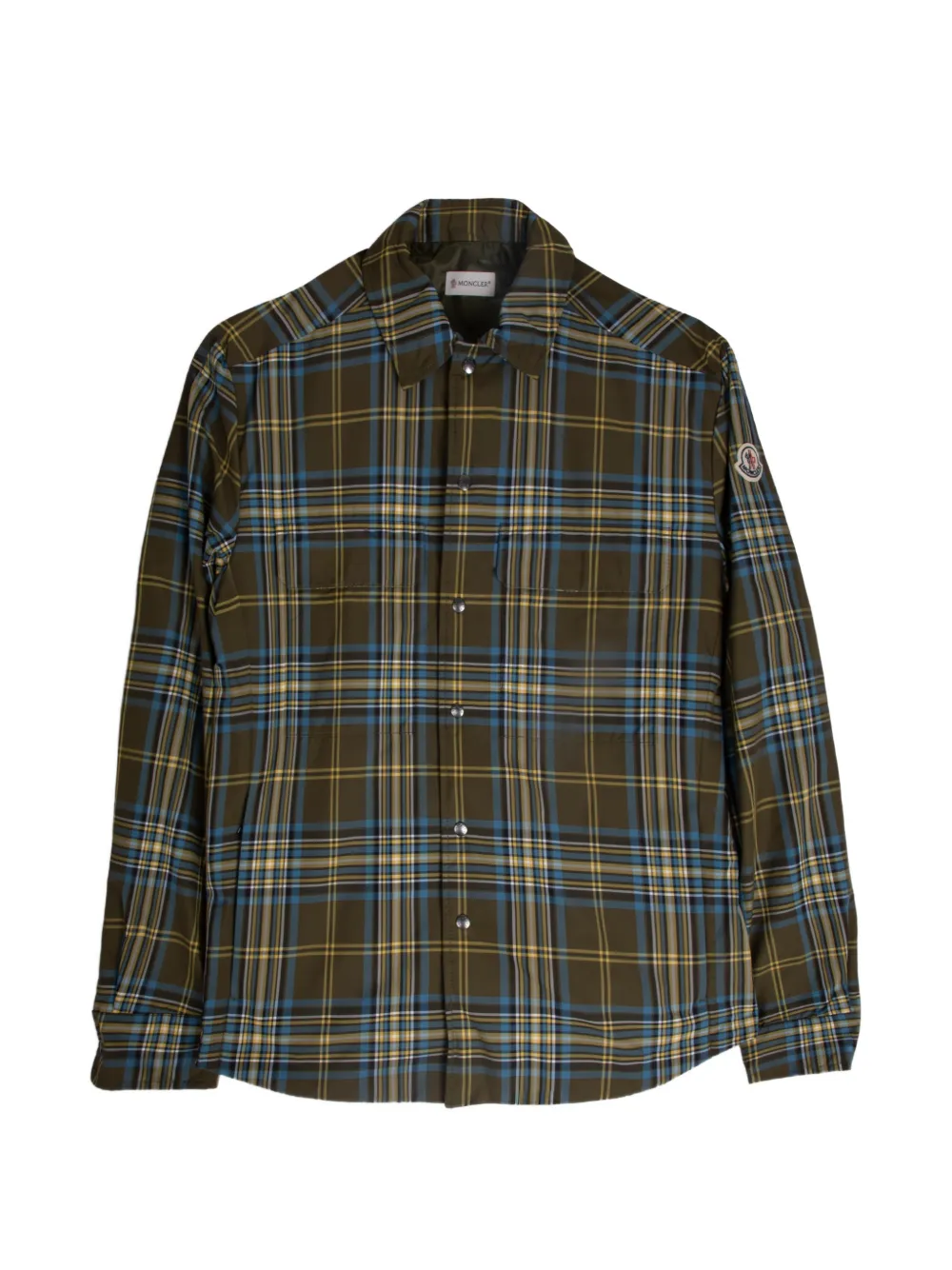 Moncler check shirt jacket