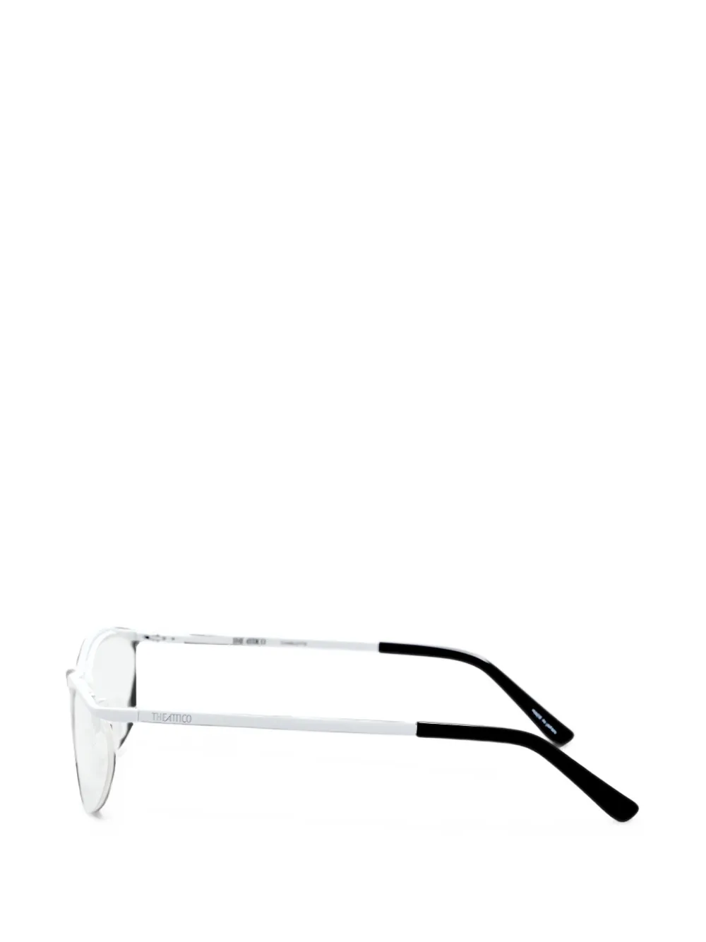 The Attico Charlotte bril met cat-eye montuur Wit