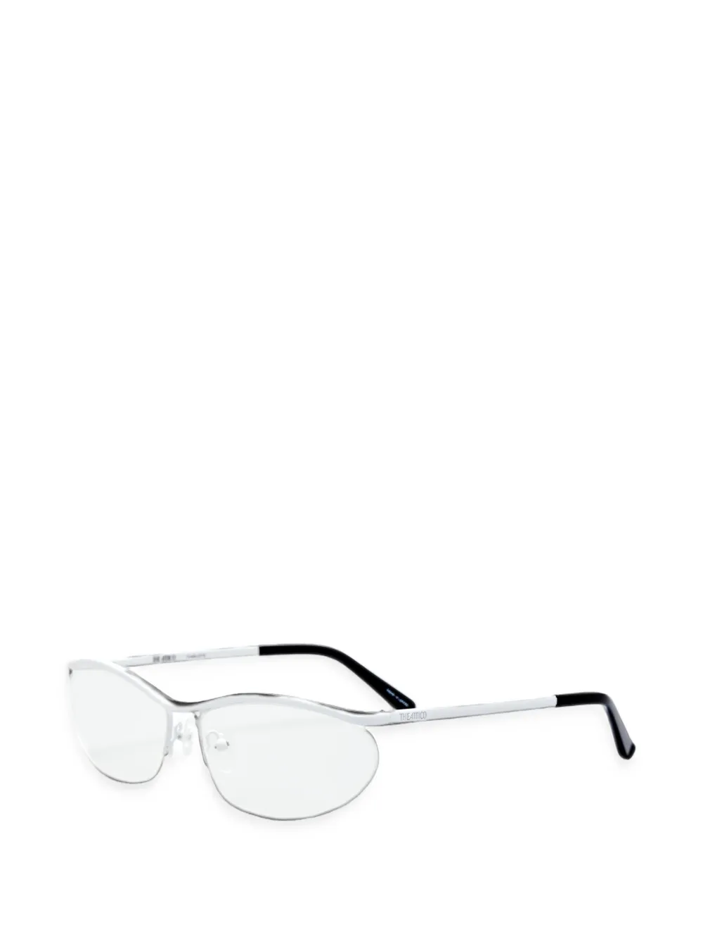 The Attico Charlotte bril met cat-eye montuur Wit