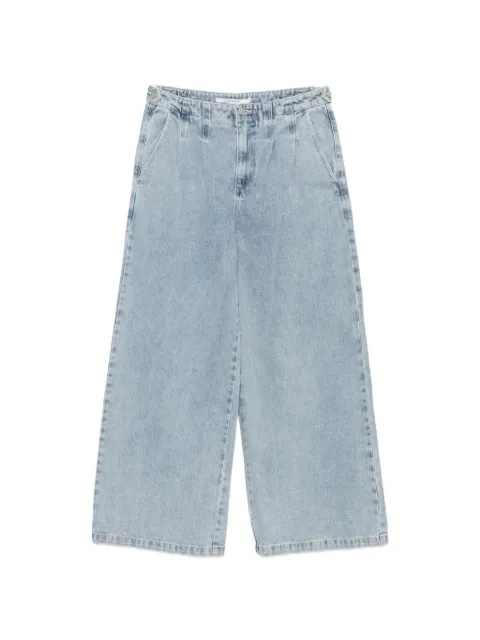 HOMAGE pleated wide-leg jeans