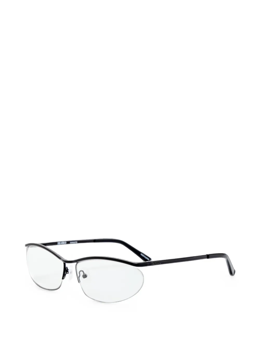 The Attico Charlotte bril met cat-eye montuur Zwart