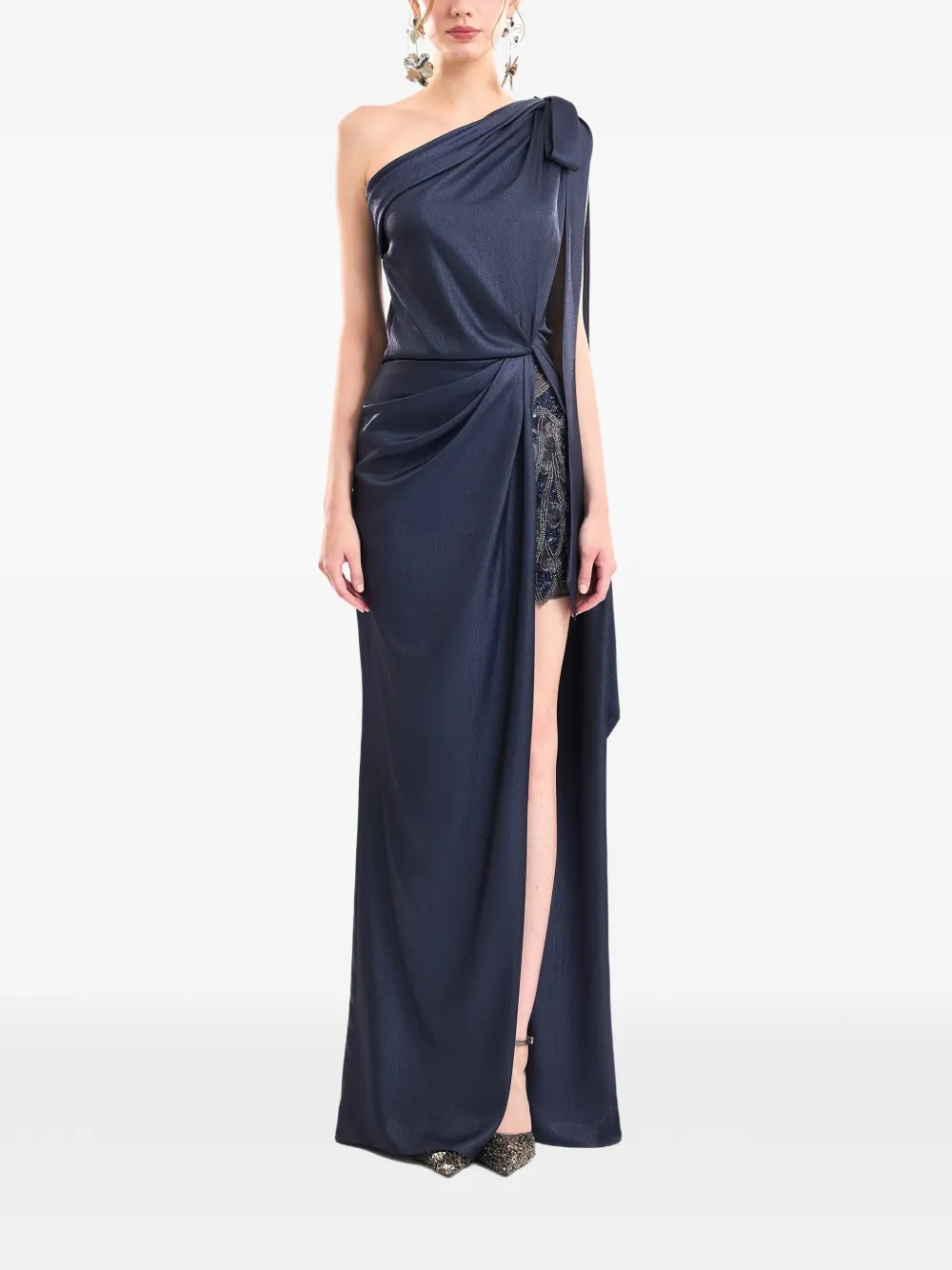 Gemy Maalouf Asymmetrische jurk Blauw