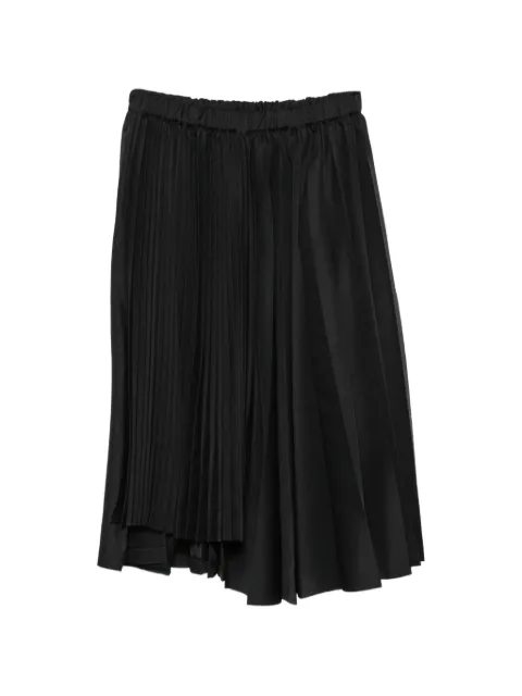 Black Comme Des Garçons pleated asymmetric skirt