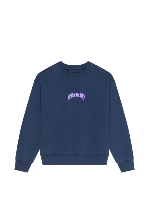Givenchy boxy fit sweatshirt in fleece with reflective artwork