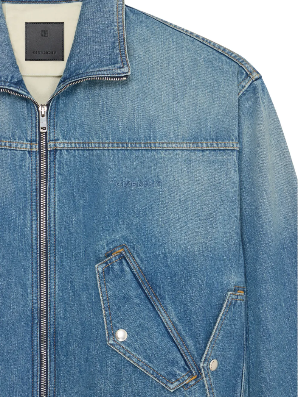 Givenchy Denim bomberjack Blauw