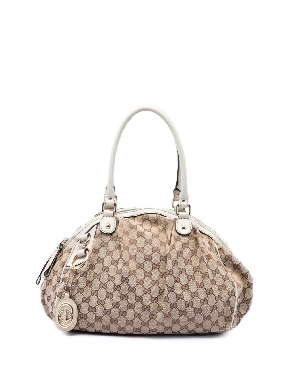 Gucci Pre-Owned 2016-2026 GG Canvas Sukey satchel - Bianco
