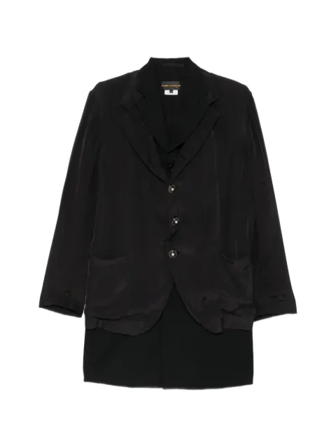 Comme Des Garçons layered single-breasted blazer