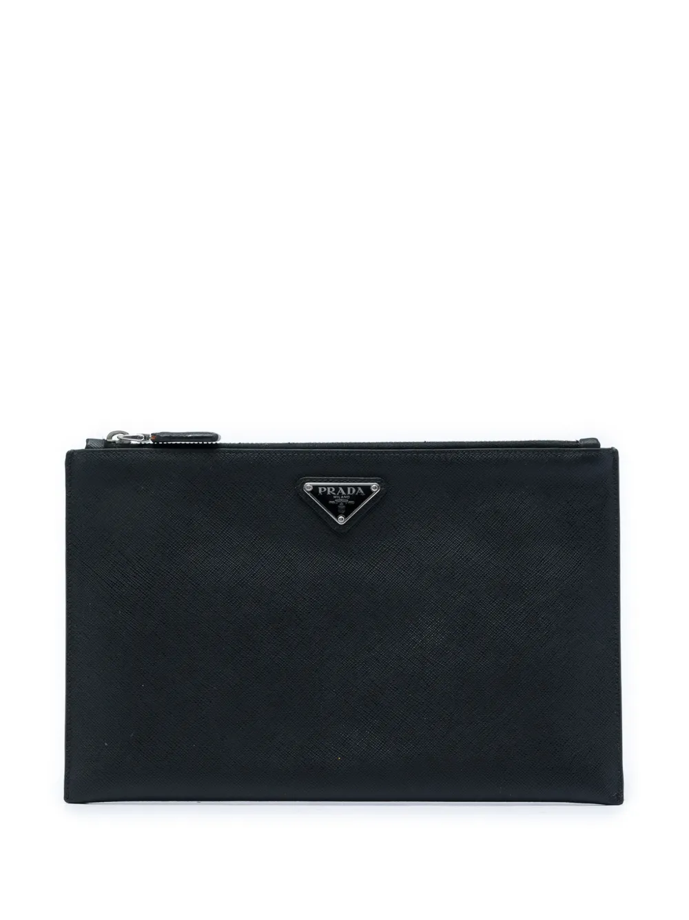 Prada Pre-Owned 2013-2026 Saffiano clutch bag - Nero