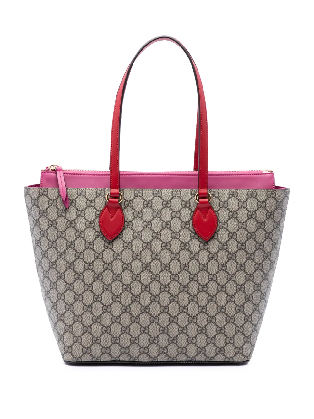 Gucci Pre-Owned 2016-2026 Medium GG Supreme Linea A Zip tote bag - Rosso