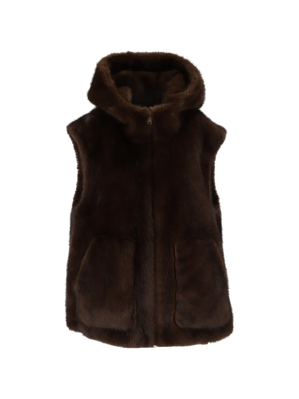 BULLY faux-fur hooded gilet