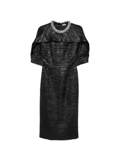 SIMKHAI vestido midi con detalles de cristal