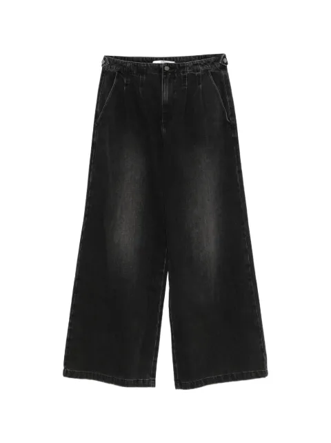 HOMAGE pleat-detail wide-leg jeans