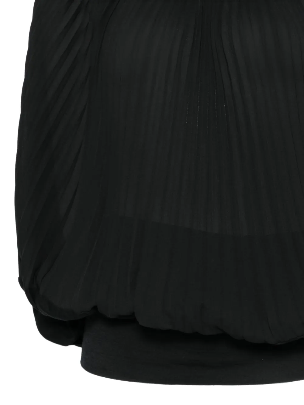 Junya Watanabe Top met ruches en plooien Zwart