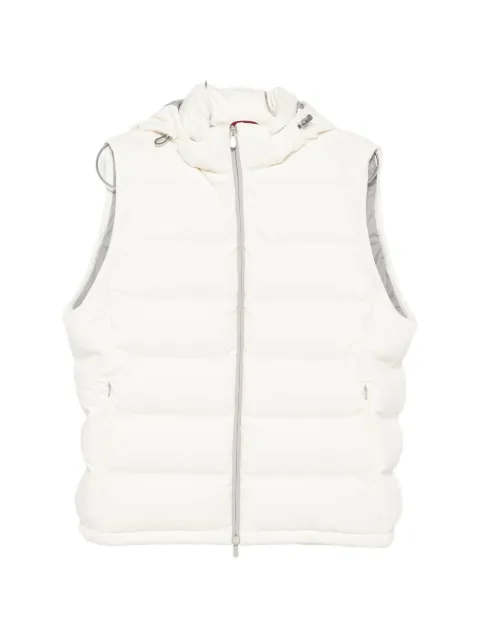 Brunello Cucinelli quilted hooded gilet