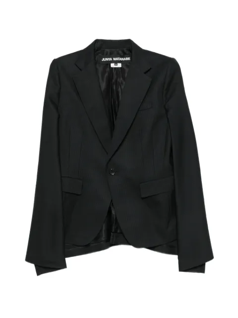 Junya Watanabe pinstripe-pattern cape-style blazer
