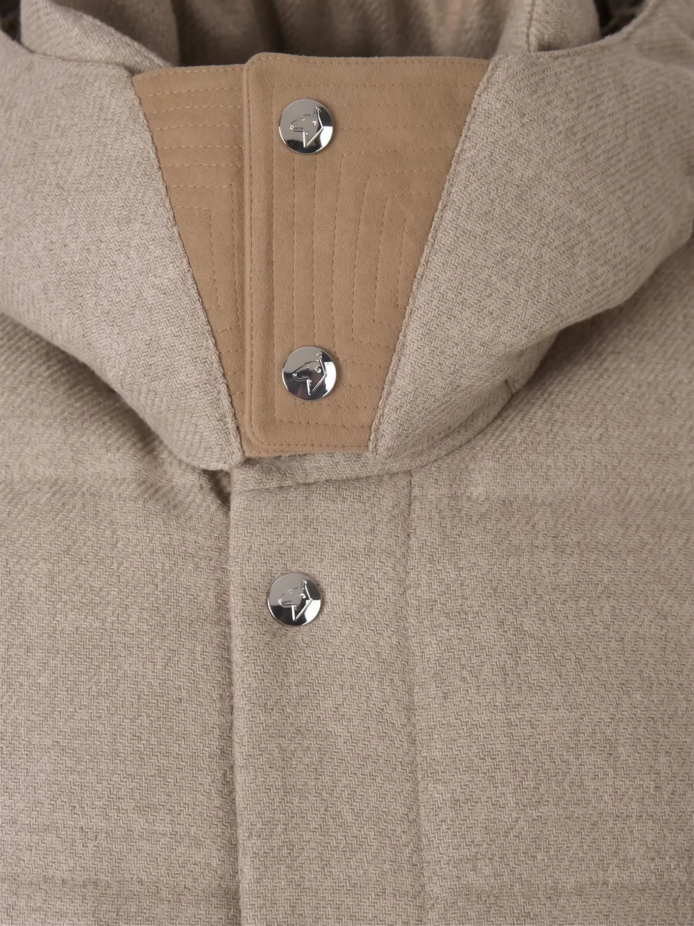 Montecore hooded quilted gilet Beige