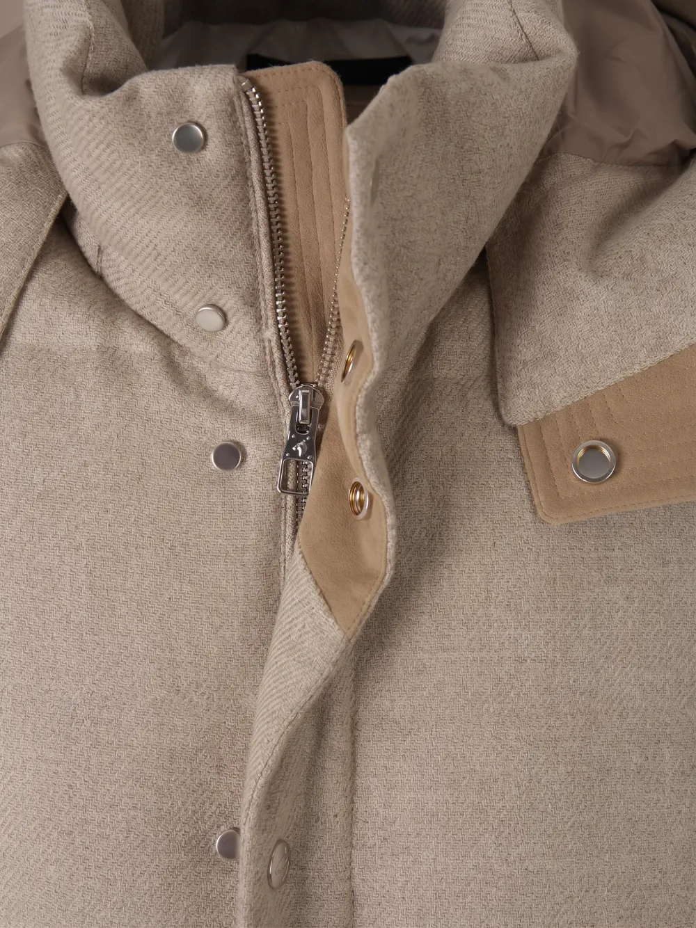 Montecore hooded quilted gilet Beige