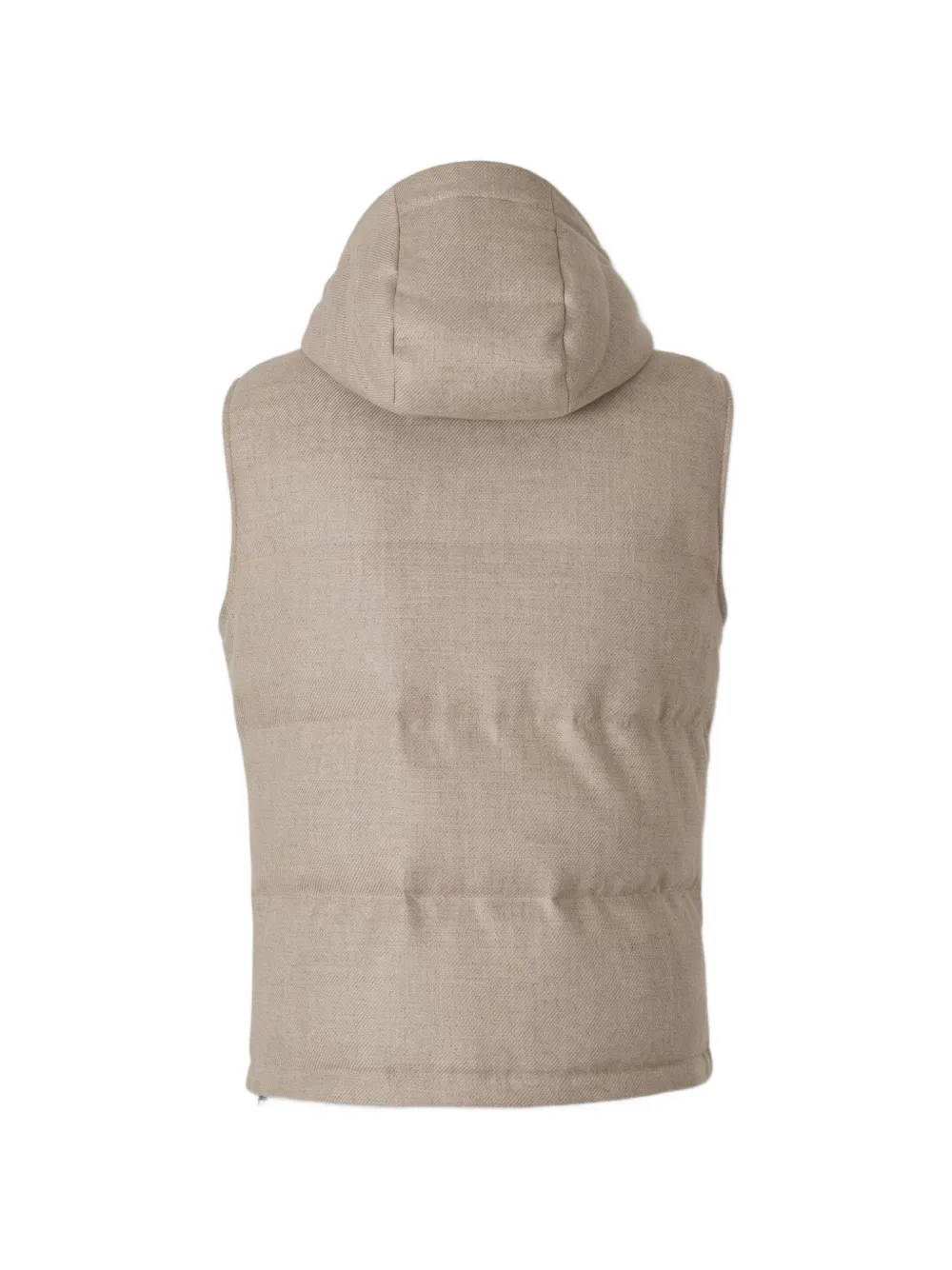 Montecore hooded quilted gilet Beige