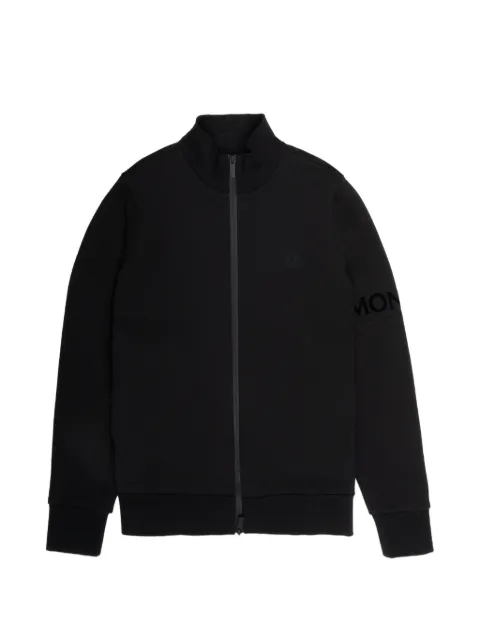 Moncler logo-patch zip-up cardigan