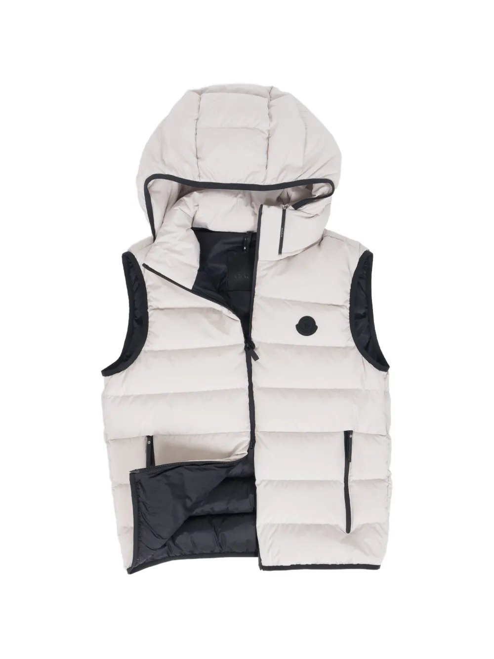Moncler Arinella gewatteerde bodywarmer met capuchon Wit