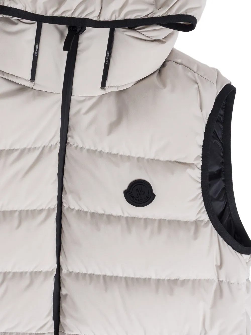 Moncler Arinella gewatteerde bodywarmer met capuchon Wit