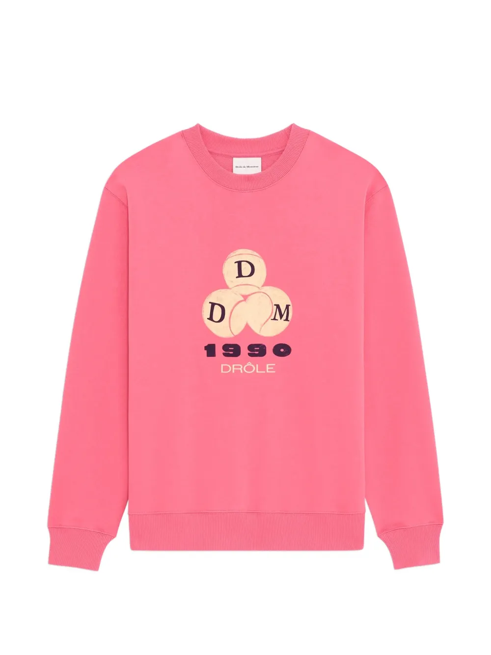 Drôle De Monsieur 1990 logo-print sweatshirt - Rosa