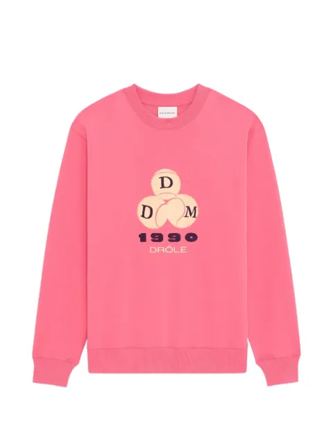 Drôle De Monsieur sudadera con logo estampado 1990