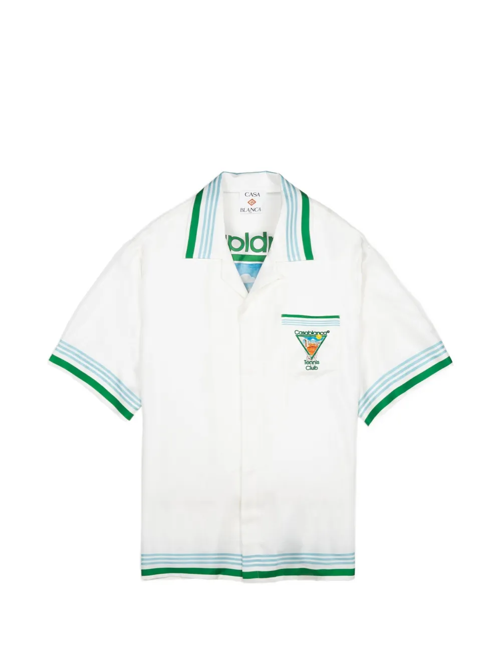 Casablanca graphic-print short-sleeve shirt Wit