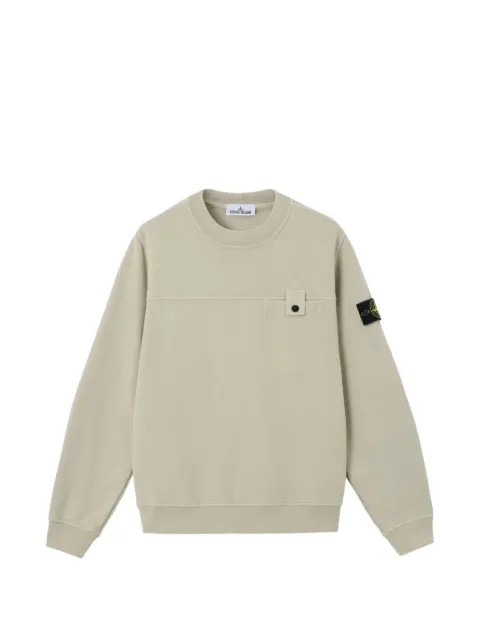 Stone Island 6100038 brushed organic-cotton fleece sweatshirt