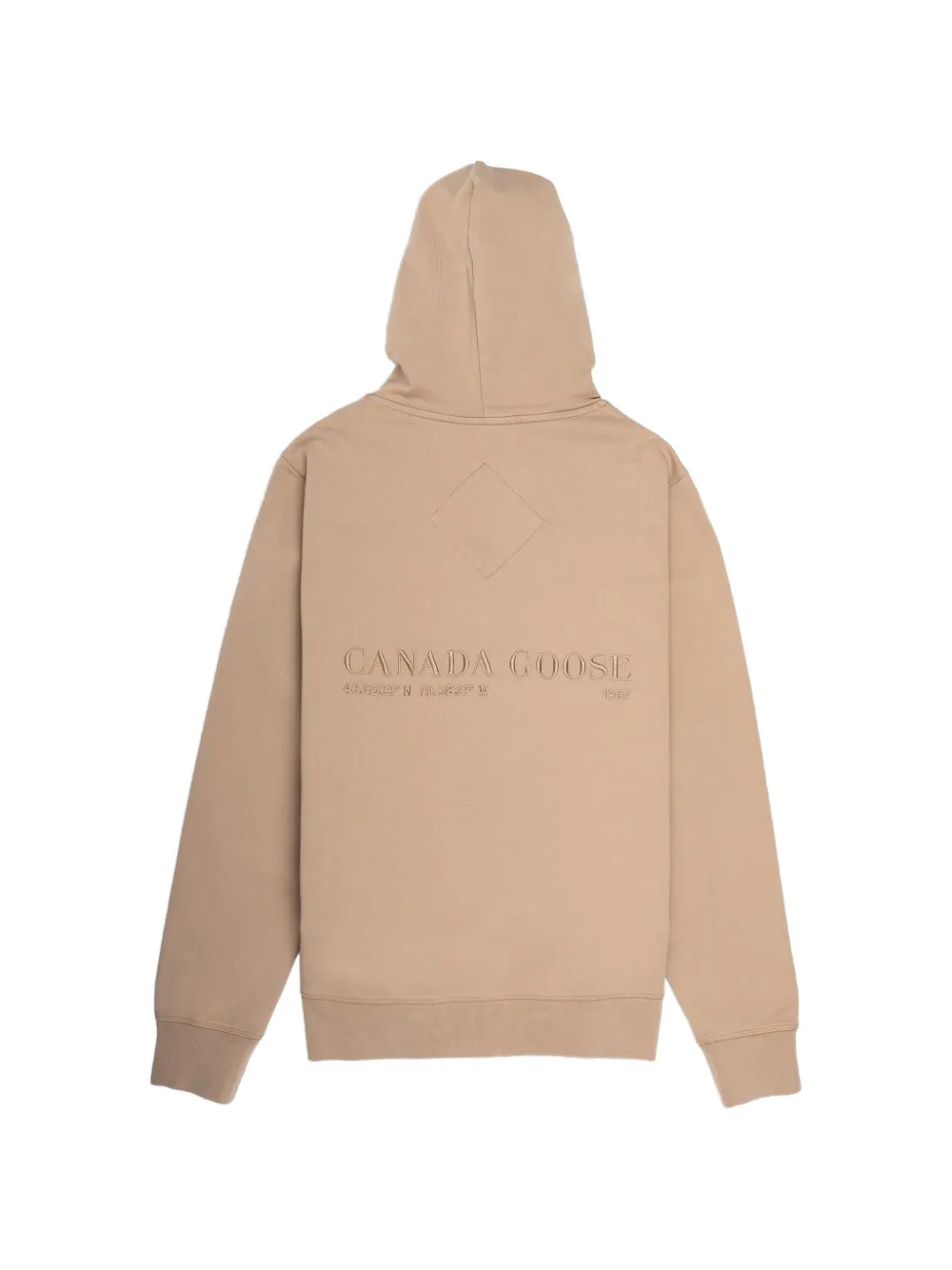 Canada Goose Huron logo-embroidered hoodie Beige