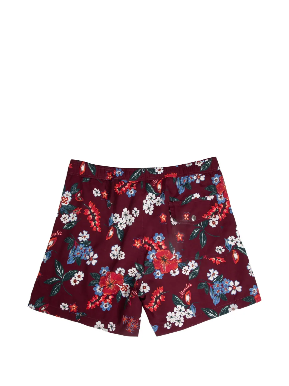 Moncler floral-print swim shorts Rood