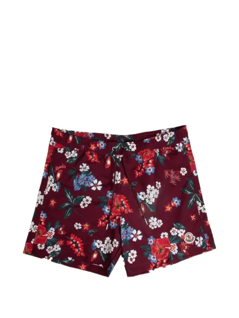 Moncler floral-print swim shorts
