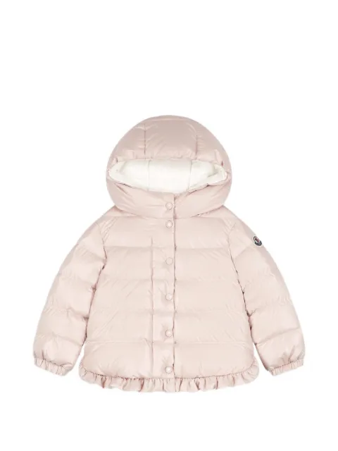 Moncler Enfant Tazui ruffled hooded puffer jacket