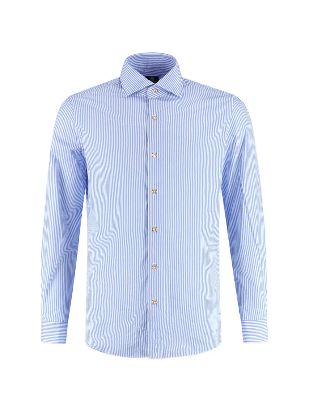 Luigi Borrelli vertical-stripe long-sleeve shirt