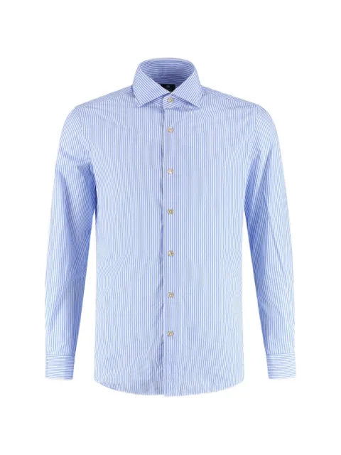 Luigi Borrelli vertical-stripe long-sleeve shirt