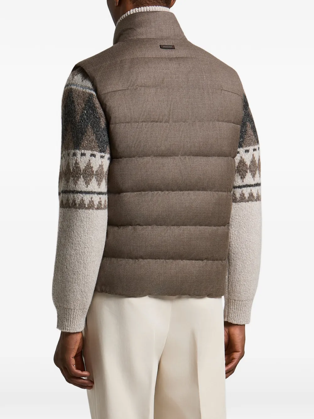 Peserico Gewatteerde bodywarmer Bruin