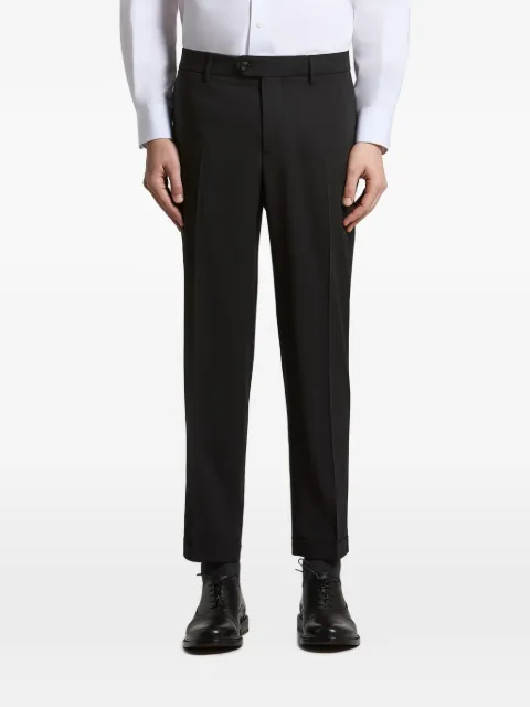 Peserico pressed-crease turn-up trousers