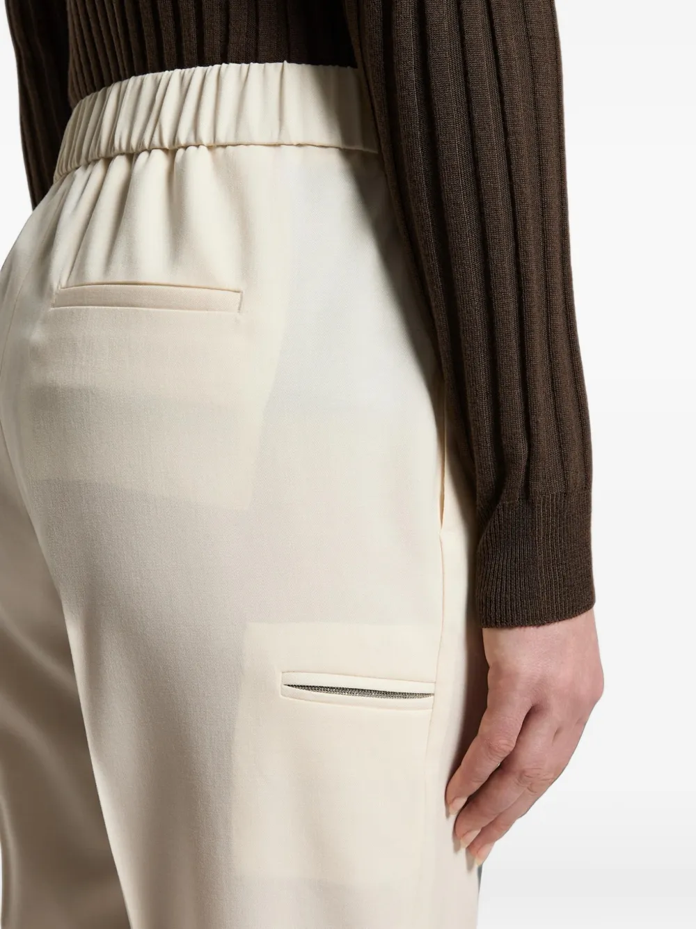 Peserico Cropped broek Beige
