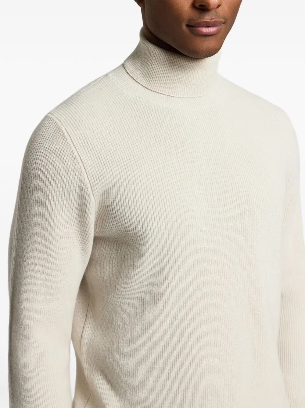 Peserico Geribbelde coltrui Beige