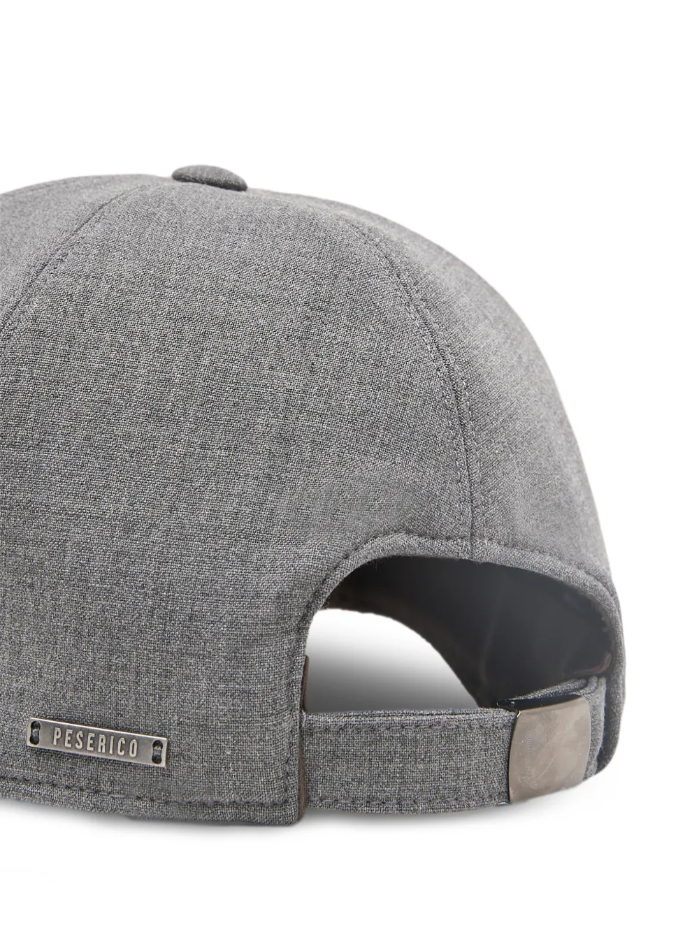 Peserico Honkbalpet met logopatch Grijs