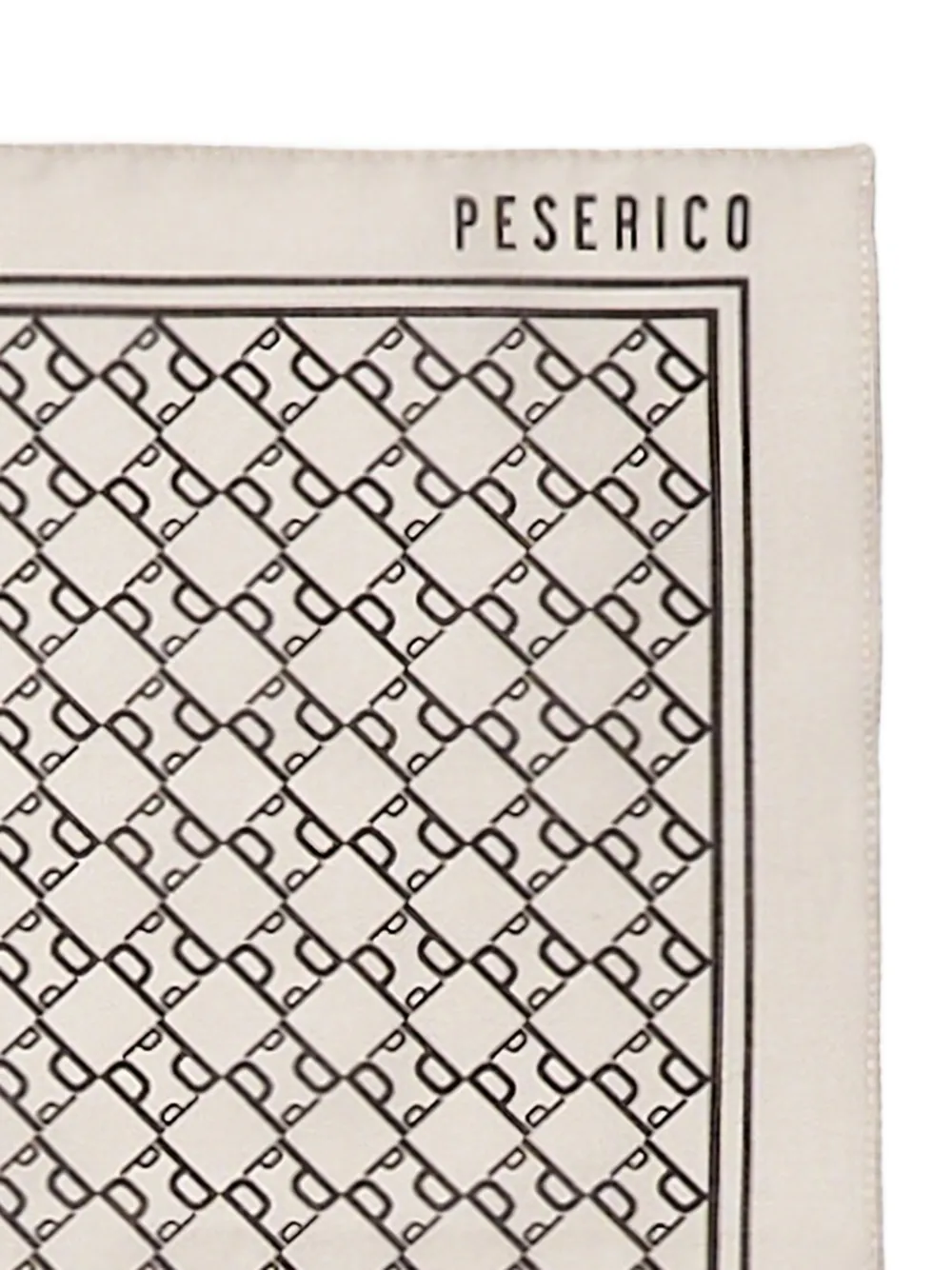 Peserico Pochet met monogram-print Beige