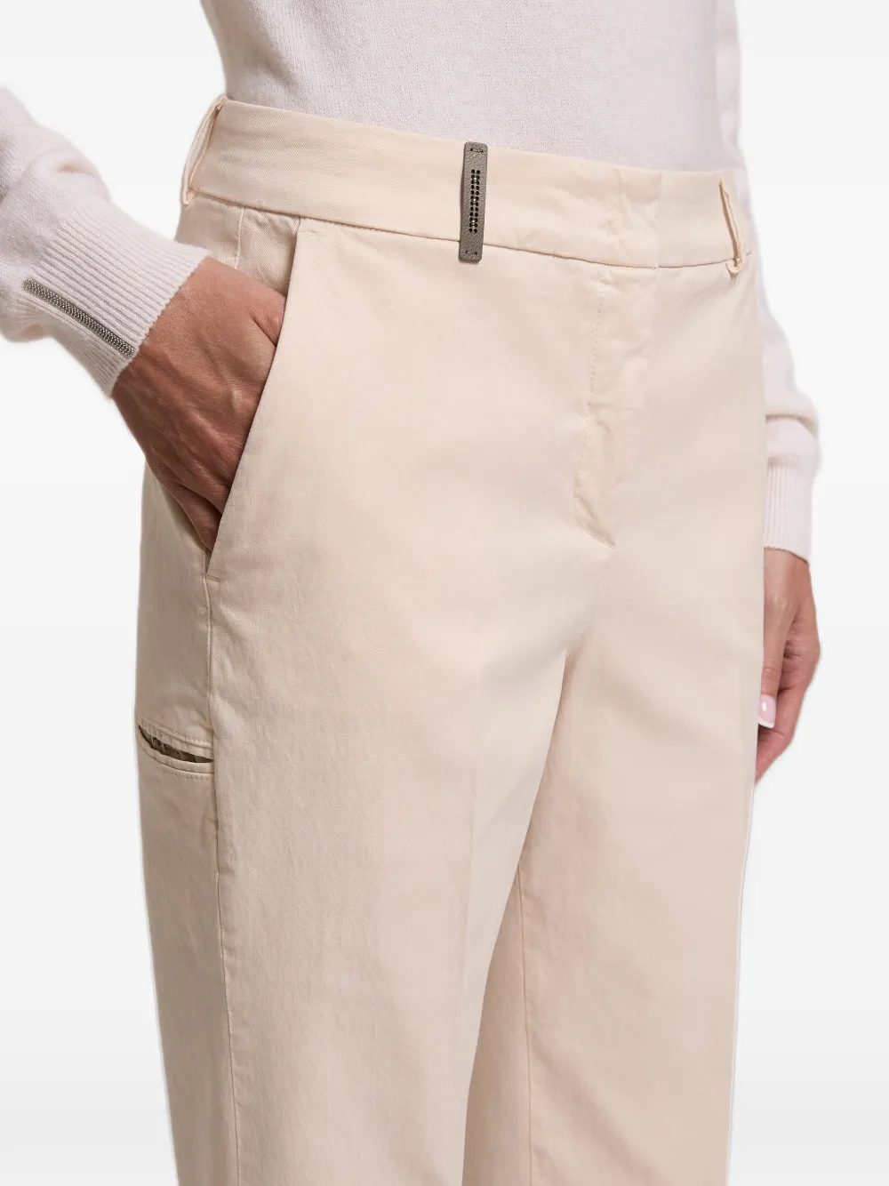 Peserico pressed-crease trousers Beige