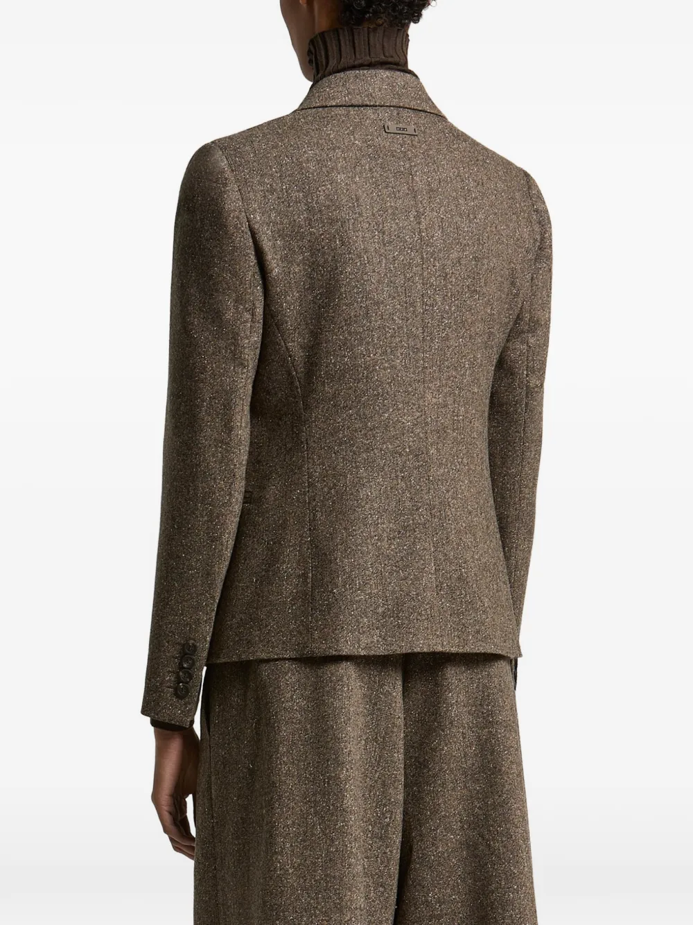 Peserico Blazer met dubbele rij knopen Bruin