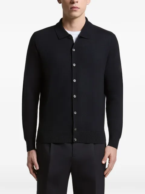 Peserico button-up polo-collar cardigan